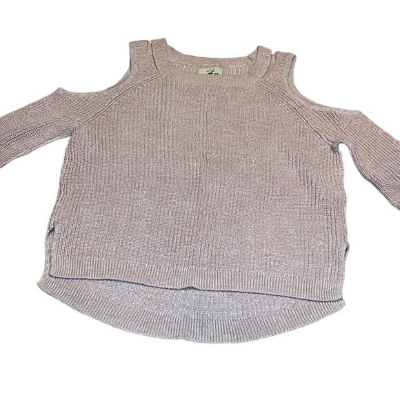 Hollister Cold Shoulder SWEATER, pink Blush, mauve, Small - Picture 1 of 6